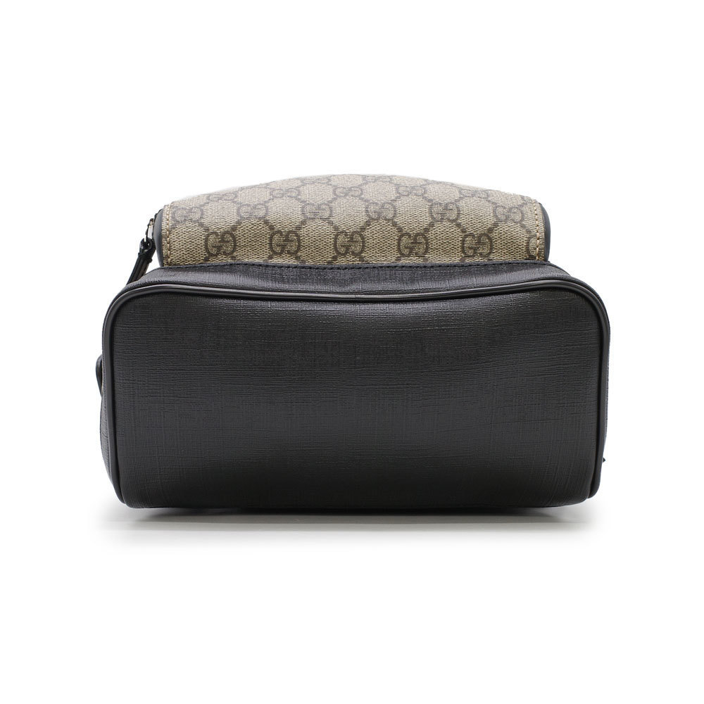 Gucci Gg Supreme Small Backpack Rucksack Beige Black - Picture 4 of 8